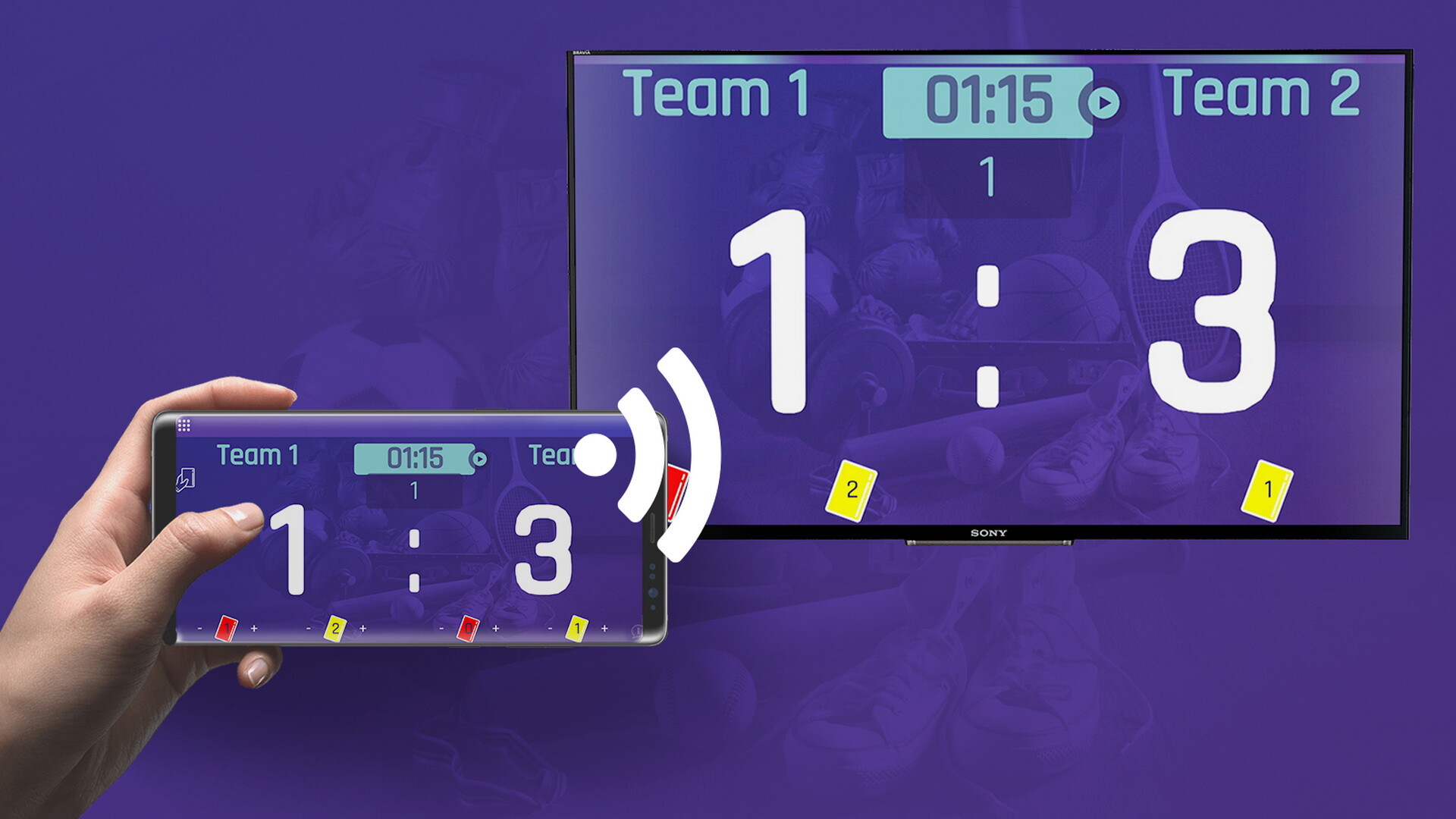 Control by mobile phone/tablet